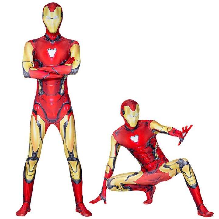 Fivina Iron Man Costume Marvel Avengers Endgame Zentai Cosplay