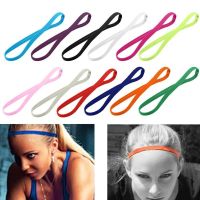 1 PC Women Men Yoga Hair Bands Sports Headband Candy Color Girls Sport Anti-slip Elastic Rubber Sweatband Football Running Exercise Bands