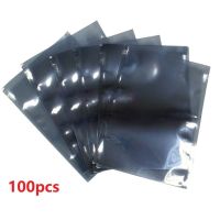 100pcs Anti-static Bags Shielded Packaging Pouch Bags ESD Anti-static Dust-proof Electronic Accessories Battery USB Pouches