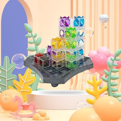 3D Gravity Maze Escape Ball Indoor Card Game Falling Marble Challenge Exercise Logical Thinking Educational Toy Children Gift