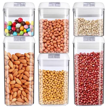 Food Storage Containers Airtight, Vtopmart 7 Pieces Plastic Cereal  Containers with Easy Lock Lids - China Food Storage Container and Airtight  Container price