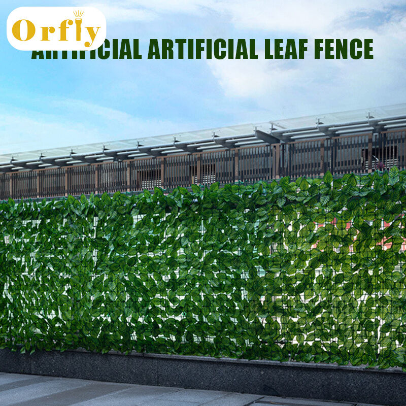 Artificial Leaves Screening artificial grass Roll UV Fade Protected Privacy Hedging artificial grass Wall Landscaping Garden Fence Plastic Balcony Screen Plant Fence Green Decor Privacy Screen