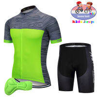 2021Cycling Clothing Kids Breathable Quick Dry Child Bicycle Wear Sports Suit Champion Clothing Sports Team Cycling Short Sleeve