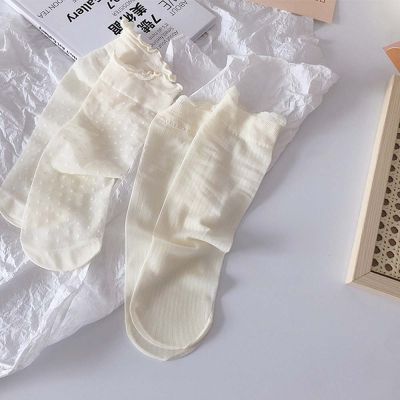 ถุงเท้าน่ารักฤดูร้อนมีระบายสไตล์ญี่ปุ่นลูกไม้สไตล์มหาลัยมีถุงเท้าโลลิต้า