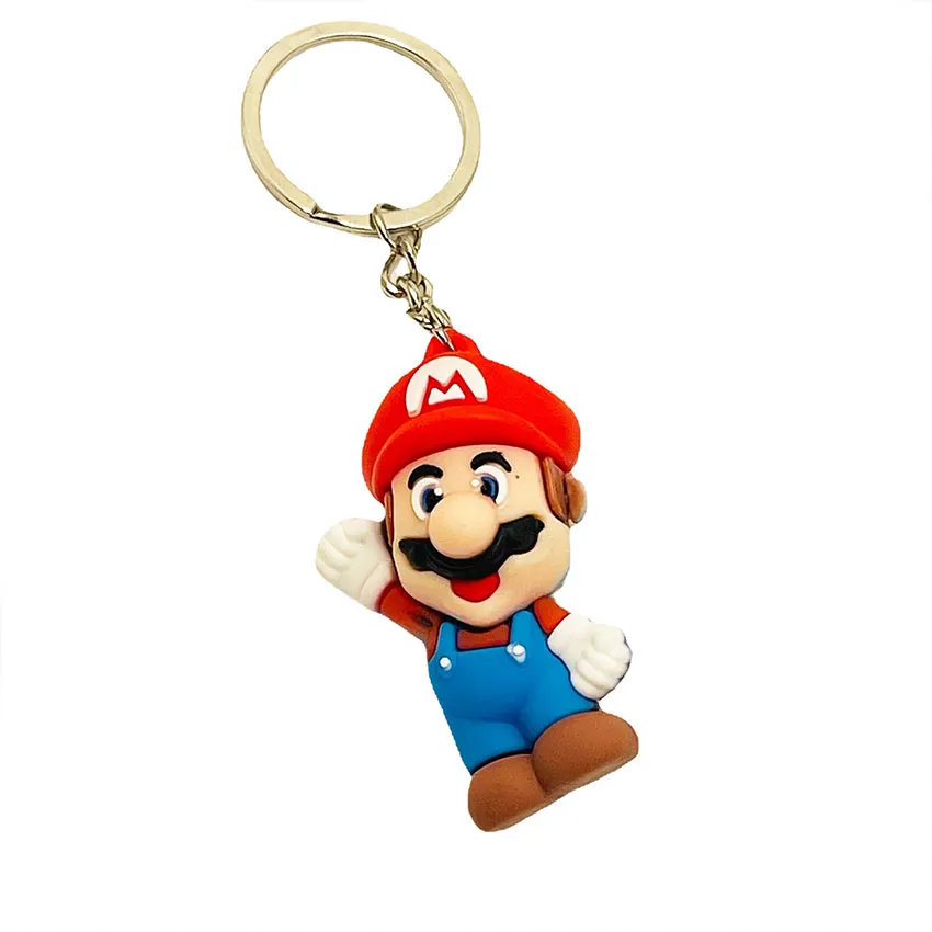 Ruunjoy Game Mario Bros Luigi Mushroom Character Dolls Cartoon Super Mario  PVC Keychain Custom 3D Kawaii Mario Silicon Keychain - China Super Mario  Keychain and Mario Bros Luigi Toad Yoshi Bowser Action