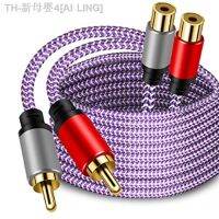 【CW】○  2RCA Male to Female 2 Extension Cable Braid 2 Stereo Audio 5m/20m