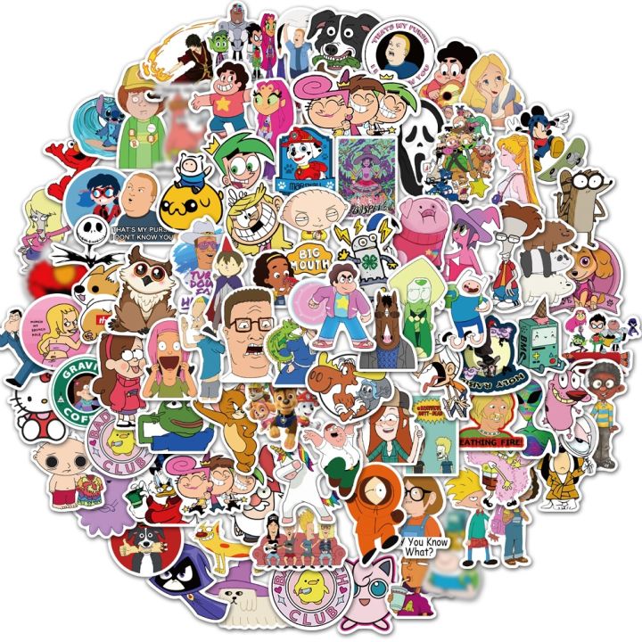 Free Movies Disneydisney Waterproof Stickers 100pcs - Laptop