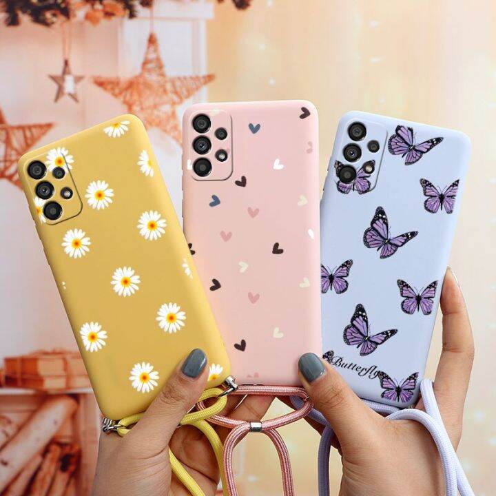 สำหรับ-samsung-galaxy-a13-4g-เคส6-6-ซิลิโคนนิ่ม-tpu-เคสมือถือสำหรับ-samsung-a13สายคล้องคอ-a135f-เชือก-carterfa-เคสโทรศัพท์วิบวับ