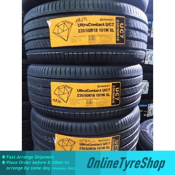 235/50/18 Continental UltraContact UC7 Tyre Tayar | Lazada