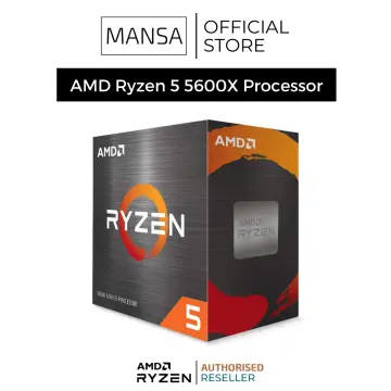 AMD Ryzen™ 5 5600 R5 5600 6-Core, 12-Thread Unlocked Desktop with Wraith  Stealth Cooler 100-100000927BOX Socket AM4