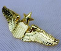 tomwang2012. Golden USAF U.S. AIR FORCE SENIOR PILOT METAL WING BADGE INSIGNIA CLASSIC