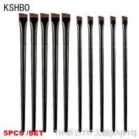 hot【DT】✉✜✥  KSHBO 5Pcs/set Makeup Brushes Flat Eyeliner Eyebrow Application Tools