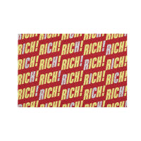 [MT01-00000017] พรม พรมเช็ดเท้า ผ้าเช็ดเท้า พรมดักฝุ่น ลาย Rich! สั้น ขนาด 40x60 ซม