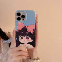 Apple iPhone 14/13/12/11/X/x/xr รูปแบบการ์ตูนเด็กผู้หญิงเคสโทรศัพท์มือถือ13 Pro Max เคสโทรศัพท์มือถือ12ฟิล์มน่ารักอนิเมะเคสโทรศัพท์มือถือ14 Plus เปลือกแข็งป้องกันการตกที่ล้อมรอบด้วยเต็มที่