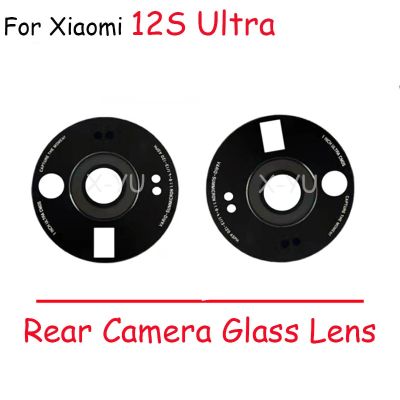 สําหรับ Xiaomi Mi 12S Ultra Back Rear กล้อง เลนส์ ฝาครอบกระจกพร้อมสติกเกอร์กาว อะไหล่ซ่อมสติกเกอร์