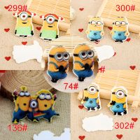 50pcs/lot 5 Styles Mixed Cartoon Character Planar Resin for Hair Bows Kawaii Flat Back Resins DIY Holiday Phone Decorations