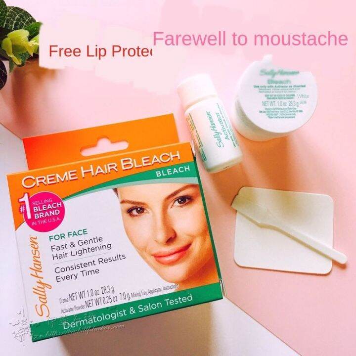 Sally Hansen bleach dye moustache face hair lip hair bleach women's