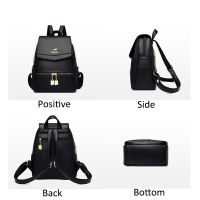 2021 New Ladies Fashion Outdoor Backpack Classic Simple Student Soft Backpack Pure Color Design Elegant Portable Ladies Backpack