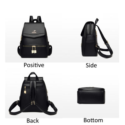 2021 New Ladies Fashion Outdoor Backpack Classic Simple Student Soft Backpack Pure Color Design Elegant Portable Ladies Backpack