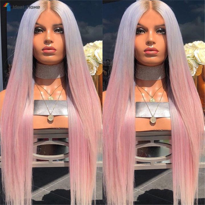 women-straight-hair-wig-synthetic-gradient-blue-pink-hair-heat-resistant-long-wig-cd