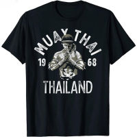 เสื้อยืดลำลองฤดูร้อน เสื้อยืดผู้ชายและผู้หญิง Muay Thai Thailand Vintage Tiger Fighter Training Gift T-Shirt Mens Womens T-shirtsS-5XL