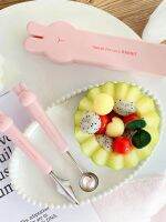 Original High-end  Stainless steel fruit ball digger cutting watermelon artifact digging ice cream spoon fruit segmentation carving knife watermelon ball spoon