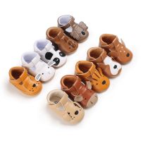 【hot】！ New 10 Styles Pattern Leather Shoes Non-Slip Soft Sole T-Strap Crib Baby Boys Moccasins