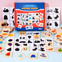 Fruit Matching Animals Find Shadow Paired Jigsaw Puzzlechildren Inligence Development Wooden Toys