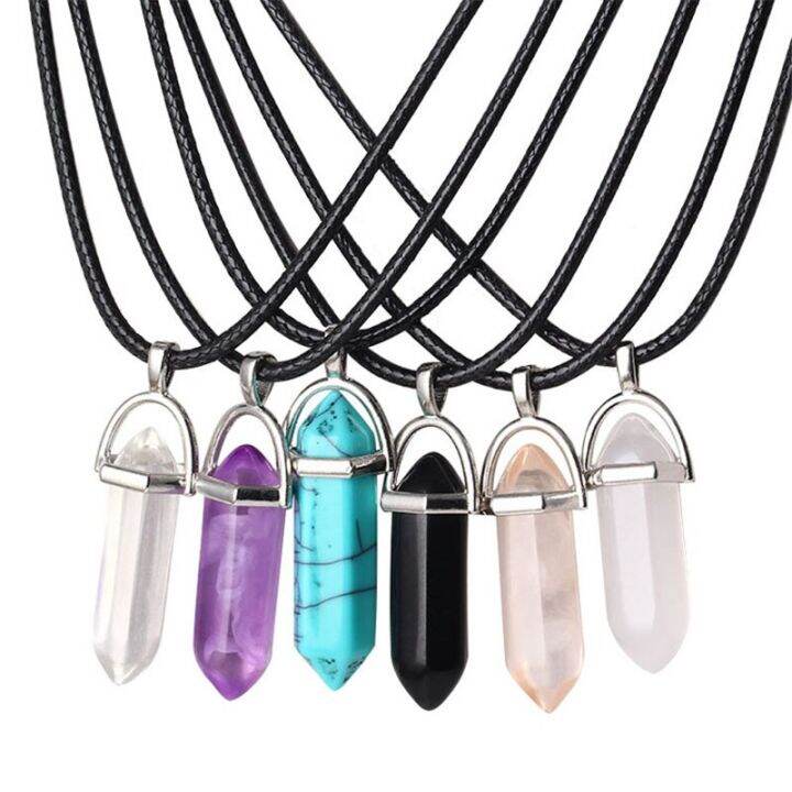 jdy6h-fashion-casual-amethyst-opal-quartz-crystal-pendant-natural-stone-black-leather-hexagon-pendant-choker-necklace-unisex-jewelr