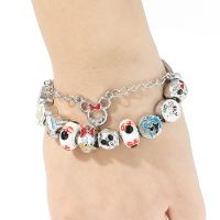 Disney Anime Bracelet Mickey Charm Donlad Daisy Cartoon Beads Bangles Cute Hand Chains for Women Fashion Jewelry Christmas Gift