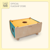 PlanToys Toy Chest ที่เก็บของเล่นเด็ก สามารถหย่อนของเล่นใส่จากด้านบนได้โดยไม่ต้องเปิดฝา สามารถเรียงซ้อนขึ้นไปได้ (ถ้าซื้อมากกว่า 1 ชิ้น )