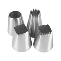 ♟♚ 4pcs/set Square Cake Design Cream Tips Pastry Nozzles Icing Piping Nozzles Fondant Cake Decorating Tools