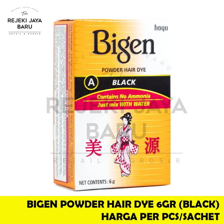 Bigen Powder Hair Dye Sachet 6gr / Semir Rambut / Harga Per Sachet ...