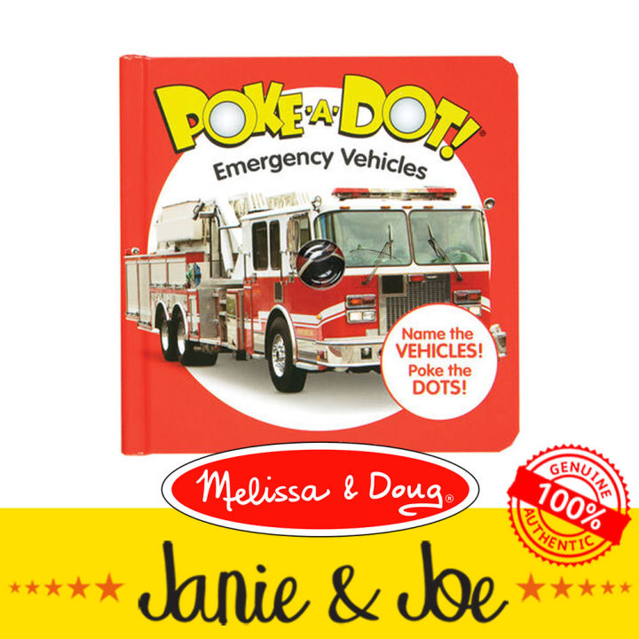  Melissa & Doug Children's Book – Poke-a-Dot: Emergency