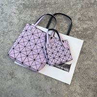 BAO BAO Small square box /Issey Miyake Single Shoulder Bag handbag for women leisure  Diamond lattice geometry bag