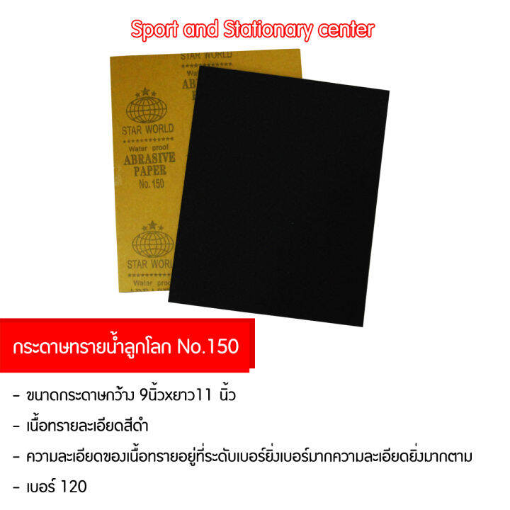 กระดาษทรายน้ำลูกโลก-no-120-no-400-คุณภาพดี-24-แผ่น