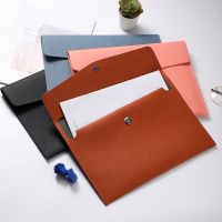 【CC】 Leather File Folder Data Document Paper Organizer Storage School Office Stationery