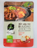 Túi 80g VỊ ỚT CAY XỐT ƯỚP THỊT BULGOGI Bibigo VN CJ FOODS Korean Spicy