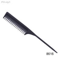 1pc Black Fine-tooth Comb Plastic Pin Anti-static Hair Style Rat Tail Comb Hair Styling Beauty Tools