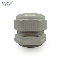 ZHUCO 5ชิ้น PG42กันน้ำปรับสายเคเบิลต่อมไนล่อนซีลข้อต่อพลาสติกสีเทาสายเชื่อมต่อสำหรับ32-38มิลลิเมตรลวดที่มีปะเก็น