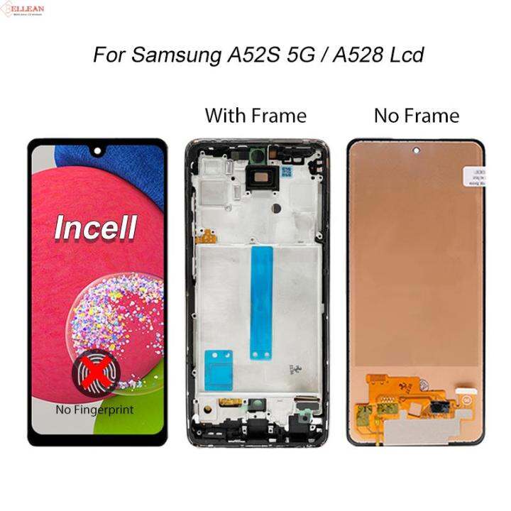 6-5นิ้วจอแสดงผล-a528สำหรับ-samsung-galaxy-a52s-5กรัมจอแอลซีดีสัมผัสแผงหน้าจอ-digitizer-a528b-a-528b-ds-ประกอบกับกรอบ