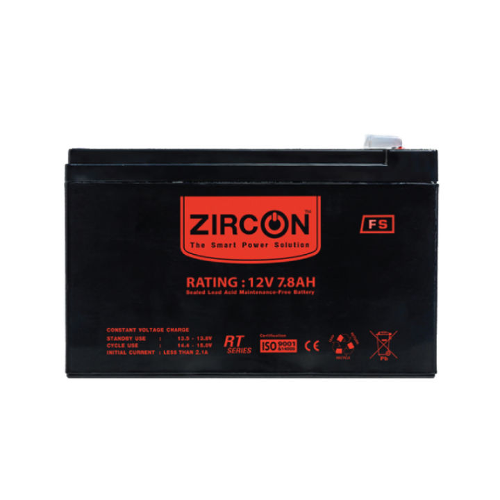 zircon-ups-battery-12v-7-8ah-แบตเตอรี่สำหรับเครื่องสำรองไฟ-ของแท้-ประกันศูนย์-1ปี