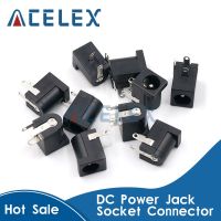 10Pcs DC-005 Black DC Power Jack Socket Connector DC005 5.5x2.1mm 2.1 socket Round the needle