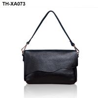 Han edition head layer cowhide bag ladies leisure inclined shoulder bag is contracted fashion shopping date single soft real leather shoulder bag