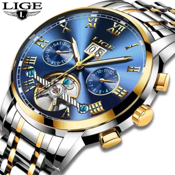 Lige mechanical cheap watch