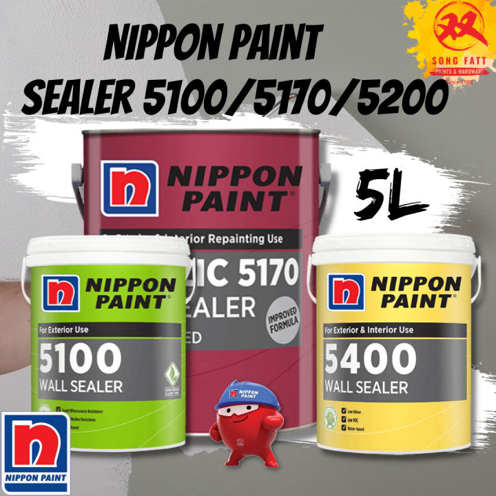 Nippon Paint Wall Sealer (5100/5400/5170) 5L Water base Solvent Base