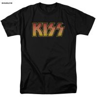 Men T shirt KISS Classic Logo Hard Rock Music Band funny t shirt novelty tshirt fashion t shirt men cotton brand teeshirt XS-6XL