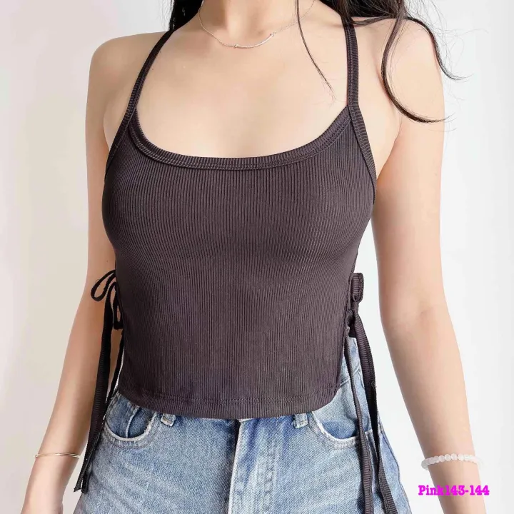 SEXY SPAGHETTI Knitted Crop Top | Lazada PH