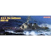 หมายเลขโมเดลไดโนเสาร์1/350ของพี่น้องซัลลิแวน DDG-68เรือพิฆาต1033ของเล่นแบบชุดสะสมประกอบที่ได้รับการบูรณะสูง