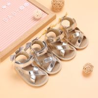 【cw】 Newborn Baby Shoes New Sandals Leather Rubber Soles Breathable Walking